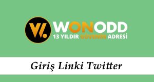 Wonodd Giriş Linki Twitter